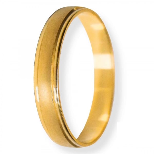 ALIANZA ORO MATE SATINADO 4 MM