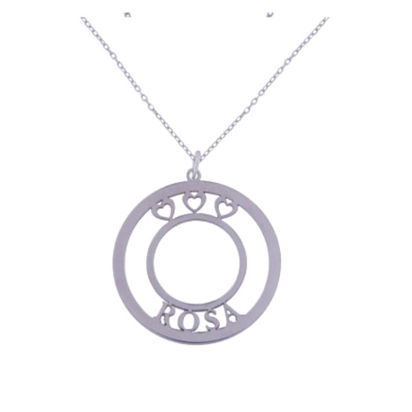 Colgante Nombre Corazones